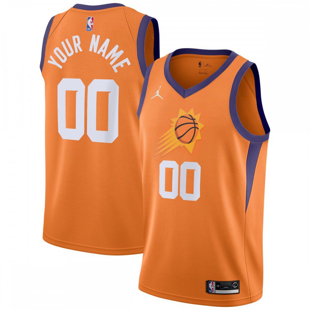 Phoenix Suns Jordan Brand Swingman Custom Jersey - Statement Edition - Orange-Pro Kit Vault | Brand New 26/27 Sports Jerseys